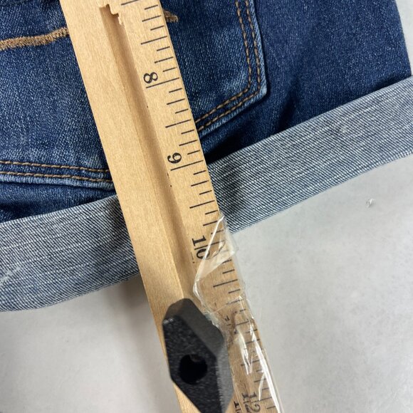 American Eagle Shorts Women's 27* Hi Rise Shortie Blue Cuffed Denim Jorts Tag 4 - Picture 11 of 16